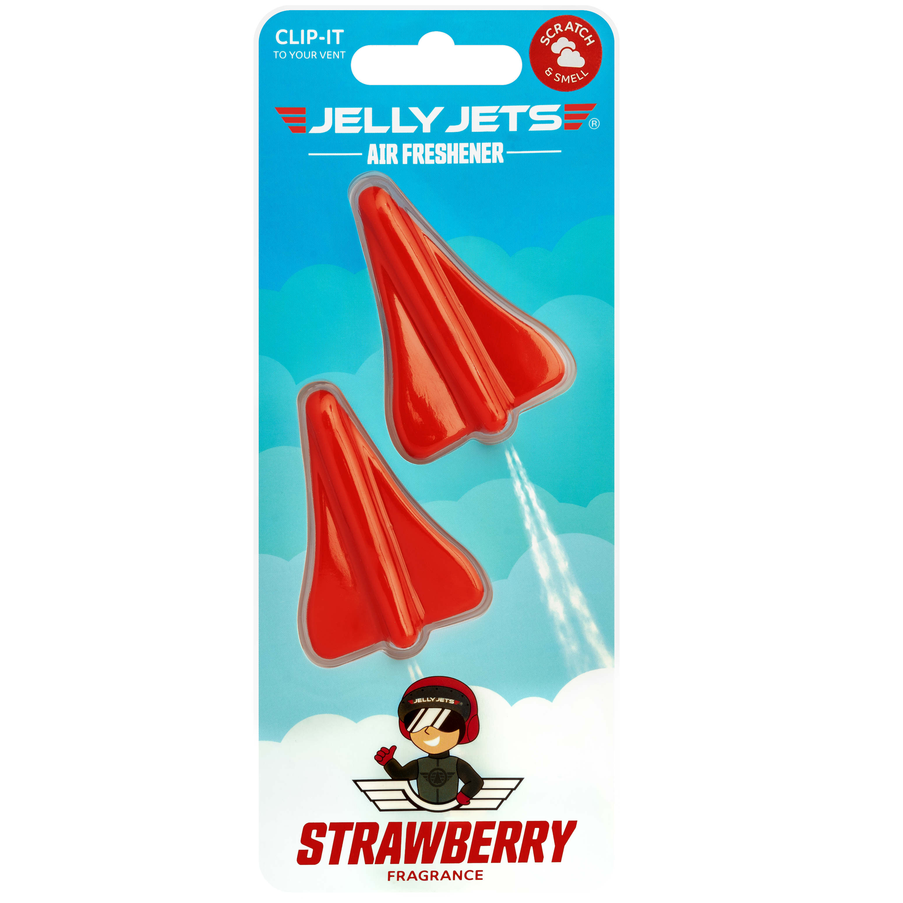 JELLY JET CLIP-IT STRAWBERRY ( TWIN PACK )
